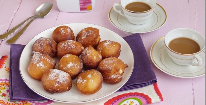 Buñuelos con crema