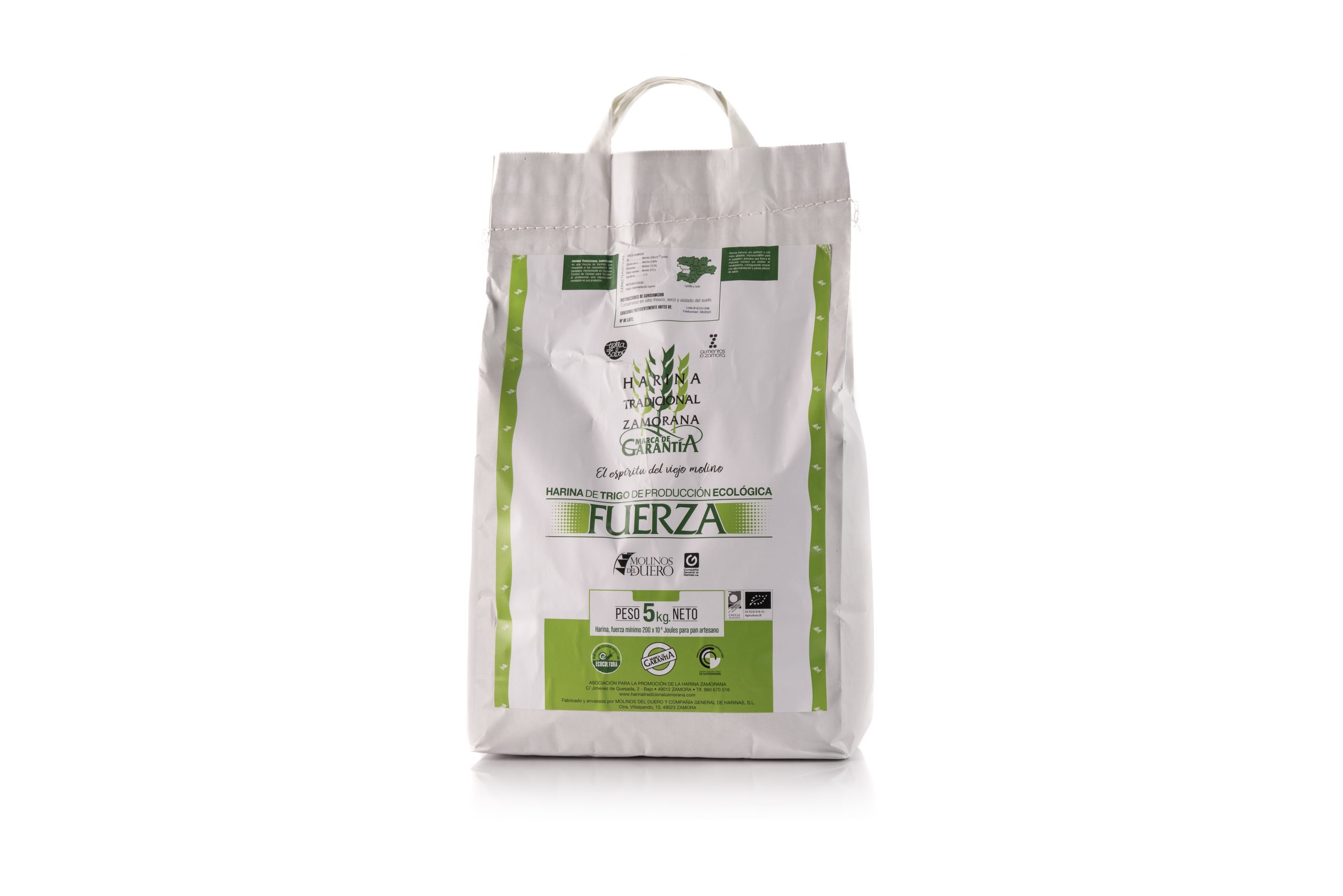 Harina de fuerza ecológica - 1,5 kg - El Amasadero, tienda panarra